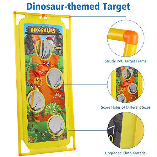 DigHealth 2 Piezas Lanzador Pelotas Espuma y Objetivo de Tiro Dinosaurio, Pistola Juguete con Bolas de Espuma y Bolas Luminosas, Pistola Blaster para Niños de 3-10 Años Regalos de Cumpleaños DigHealth 2 Piezas Lanzador Pelotas Espuma y Objetivo de Tiro Dinosaurio, Pistola Juguete con Bolas de Espuma y Bolas Luminosas, Pistola Blaster para Niños de 3-10 Años Regalos de Cumpleaños