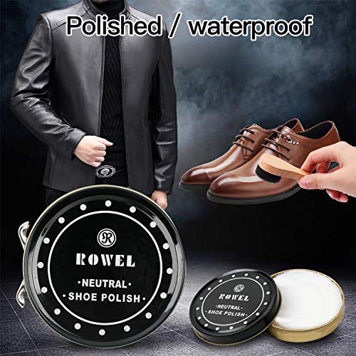 DigHealth 8 Piezas Kit de Cuidado de Zapatos, Kit de Zapatos Limpieza con Betún para Zapatos, Crema Negro y Incolora de Zapatos, Cepillo, Cepillo de Esponja, Calzador y Paño de Pulido en Estuche Viaje DigHealth 8 Piezas Kit de Cuidado de Zapatos, Kit de Zapatos Limpieza con Betún para Zapatos, Crema Negro y Incolora de Zapatos, Cepillo, Cepillo de Esponja, Calzador y Paño de Pulido en Estuche Viaje