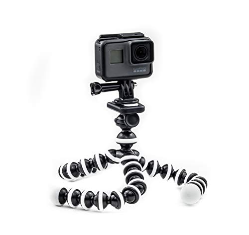 Digicharge Cámara Trípode Soporte Flexible Octopus, Compatible con Camara de Accion GoPro Hero Akaso Crosstour Campark Fitfort Garmin VIRB Apeman Sony Camkong Kitvision Action CAM