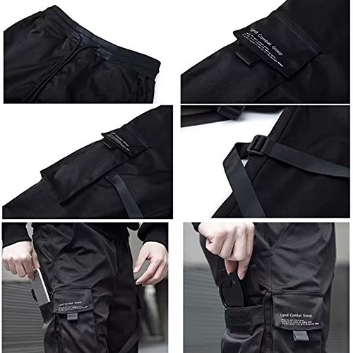 diirm Pantalones Cargo para Hombre Cintas Harem Joggers Pantalones de Hip Hop Harajuku Pantalones Deportivos diirm Pantalones Cargo para Hombre Cintas Harem Joggers Pantalones de Hip Hop Harajuku Pantalones Deportivos
