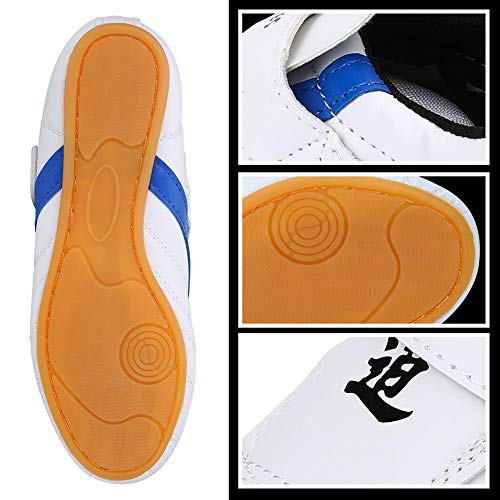 Dilwe Zapatillas de Taekwondo Zapatos de Boxeo de 20 Tallas Equipo de Protección para Pies de Gimnasio para Kung Fu y Taichi(33)