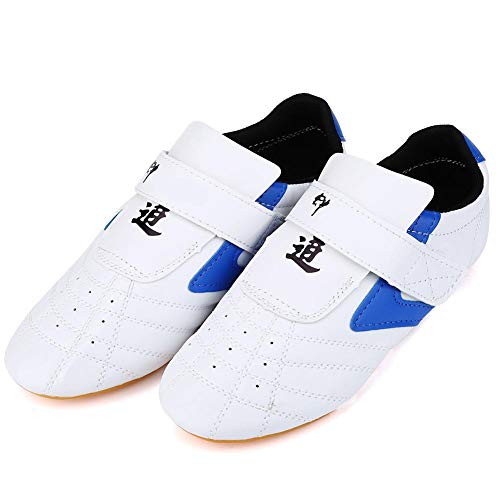 Dilwe Zapatillas de Taekwondo Zapatos de Boxeo de 20 Tallas Equipo de Protección para Pies de Gimnasio para Kung Fu y Taichi(33)
