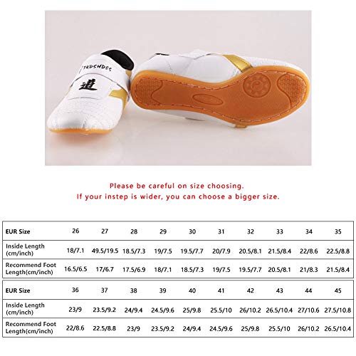 Dilwe Zapatos de Taekwondo Zapatos de Suela Suave de Cuero de PU para Ejercicio de Gimnasio Taichi Entrenamiento(37) Dilwe Zapatos de Taekwondo Zapatos de Suela Suave de Cuero de PU para Ejercicio de Gimnasio Taichi Entrenamiento(37)