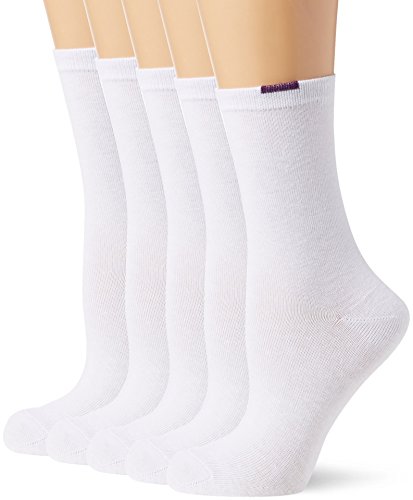 Dim Mi-chaussette Ecodim X5 Calcetines, Blanco (Blanc), Talla única (Talla del fabricante: TU) (Pack de 5) para Mujer