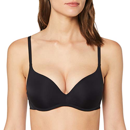 Dim Soutien-Gorge Sans Armatures Invisififree Sujetador sin Aros, Negro (Noir 0hz), 75A (Tallas De Fabricante:90A) para Mujer