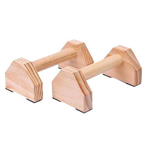 dingtian Barra de Empuje Equipo De Gimnasia En Forma De H Barra De Calistenia De Madera Ambiental Doble Barra De Apoyo Personalizada Soporte Paralelo Push-up