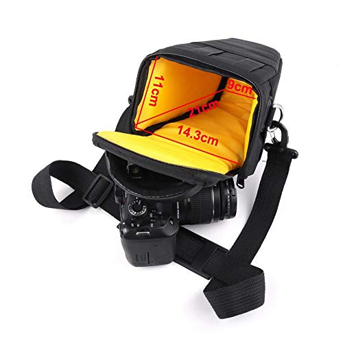 DIODIOR Funda Impermeable para cámara para Panasonic Lumix FZ85 FZ83 FZ82 FZ80 DC FZ82 GF7 GF6 GF8 G9 Nikon D5300 D3400 D90-in Cámara/Bolsas de Video, Amarillo