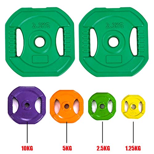 Discos de Pesas/Pesas Ideales para Mancuernas Y Barras Olímpicas Diámetro 30 Mm, 1.25kg, 2.5kg, 5kg, 10kg Discos De Pesas,2.5KGx2 Discos de Pesas/Pesas Ideales para Mancuernas Y Barras Olímpicas Diámetro 30 Mm, 1.25kg, 2.5kg, 5kg, 10kg Discos De Pesas,2.5KGx2