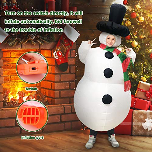Disfraz de muƱeco de Nieve Inflable Disfraz de Navidad para niƱos Disfraz de Fiesta Traje Ropa Regalo Creativo Ropa Disfraces Divertidos para niƱos 120-140 cm / 47-55 in Disfraz de muƱeco de Nieve Inflable Disfraz de Navidad para niƱos Disfraz de Fiesta Traje Ropa Regalo Creativo Ropa Disfraces Divertidos para niƱos 120-140 cm / 47-55 in