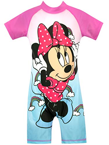 Disney Bañador para Niña Minnie Mouse Azul 3 a 4 Años