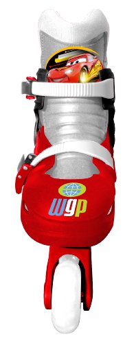 Disney J892301 Cars 2-Patines en línea con 3 Ruedas (Talla Ajustable 27-29), Color Rojo Disney J892301 Cars 2-Patines en línea con 3 Ruedas (Talla Ajustable 27-29), Color Rojo