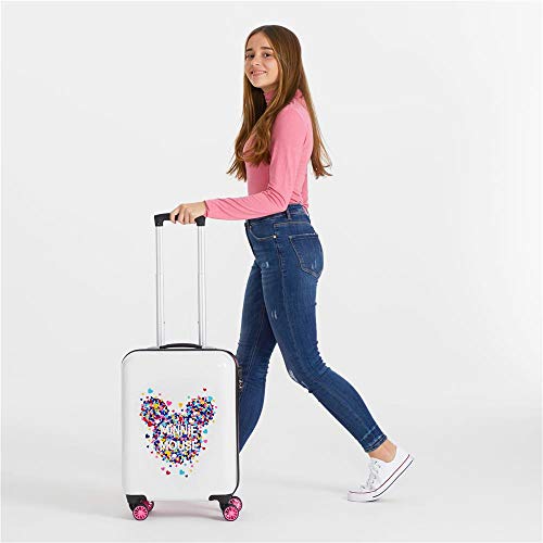 Disney Minnie Magic Maleta de cabina Blanco 37x55x20 cms Rígida ABS Cierre combinación 33L 2,8Kgs 4 Ruedas Dobles Equipaje de Mano Disney Minnie Magic Maleta de cabina Blanco 37x55x20 cms Rígida ABS Cierre combinación 33L 2,8Kgs 4 Ruedas Dobles Equipaje de Mano