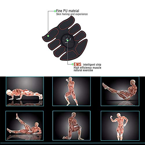 Dispositivo de Entrenamiento con Banda de Estimulación Muscular para Tonificación de Toner Para Músculos Músculos Portátiles Inalámbricos para Dispositivos de Gimnasia Músculos que Esculpen en el Hoga