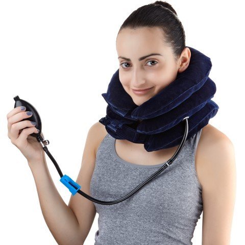 Dispositivo De Tracción Cervical Del Cuello Para El Dolor De Cabeza Y Hombros - Almohada Inflable Para El Cuello Dispositivo De Tracción Cervical Del Cuello Para El Dolor De Cabeza Y Hombros - Almohada Inflable Para El Cuello