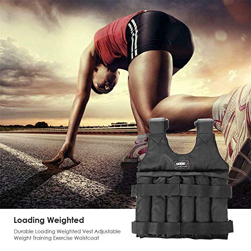 DIYARTS Chaleco Peso Chaqueta Entrenamiento con Ajustable para Bajar Peso Gimnasio Entrenamiento Fuerza Fitness Carga Máxima 20 Kg 50 Kg (20KG) DIYARTS Chaleco Peso Chaqueta Entrenamiento con Ajustable para Bajar Peso Gimnasio Entrenamiento Fuerza Fitness Carga Máxima 20 Kg 50 Kg (20KG)