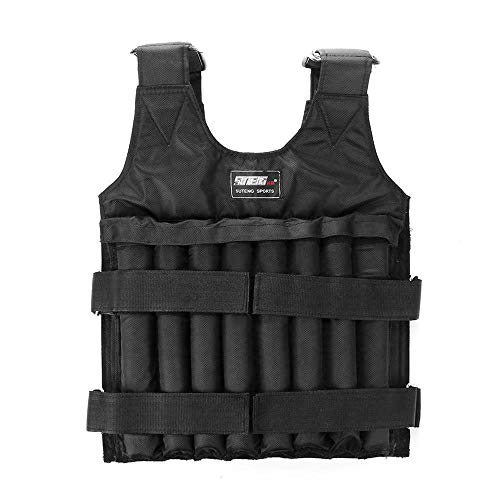 DIYARTS Chaleco Peso Chaqueta Entrenamiento con Ajustable para Bajar Peso Gimnasio Entrenamiento Fuerza Fitness Carga Máxima 20 Kg 50 Kg (20KG) DIYARTS Chaleco Peso Chaqueta Entrenamiento con Ajustable para Bajar Peso Gimnasio Entrenamiento Fuerza Fitness Carga Máxima 20 Kg 50 Kg (20KG)