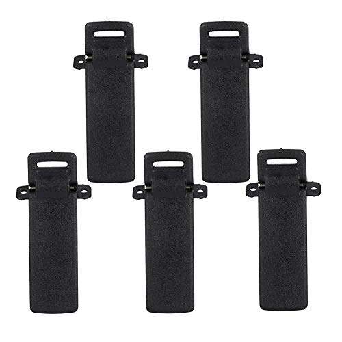 Diyeeni 5PCS Clip portátil para cinturón Clip Duradero de walkie Talkie Compatible con BAOFENG UV-5R / UV-5RA / UV-5RB / UV-5RC / UV-5RD / UV-5RE / UV-5RE MÁS TH-F8