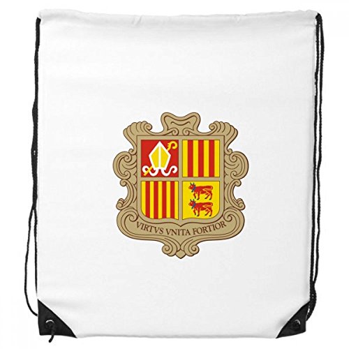DIYthinker Andorra La Vella Andorra Emblema Nacional morral del Lazo de Compras Deportes Bolsas de Regalo DIYthinker Andorra La Vella Andorra Emblema Nacional morral del Lazo de Compras Deportes Bolsas de Regalo