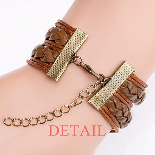 DIYthinker - Pulsera de cuerda con forma de huevo morada para regalo DIYthinker - Pulsera de cuerda con forma de huevo morada para regalo