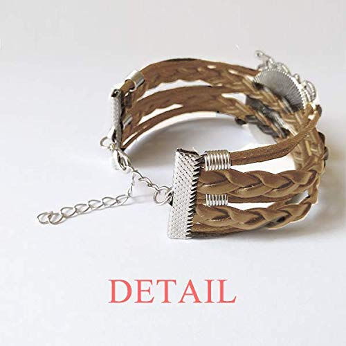 DIYthinker - Pulsera de cuerda con forma de huevo morada para regalo DIYthinker - Pulsera de cuerda con forma de huevo morada para regalo