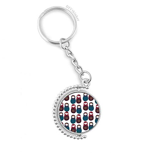 DIYthinker Rusia Niños Niñas muñeca Rusa giratoria Llavero Anillo Pilgrim DIYthinker Rusia Niños Niñas muñeca Rusa giratoria Llavero Anillo Pilgrim