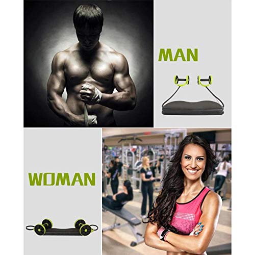 DJLHNABS Wheel Roller Hombres Mujeres Fitness Muscle Trainer Fitness Equipment for Gym Trainer Home Workout Exercise Machine Fitness - Green, España