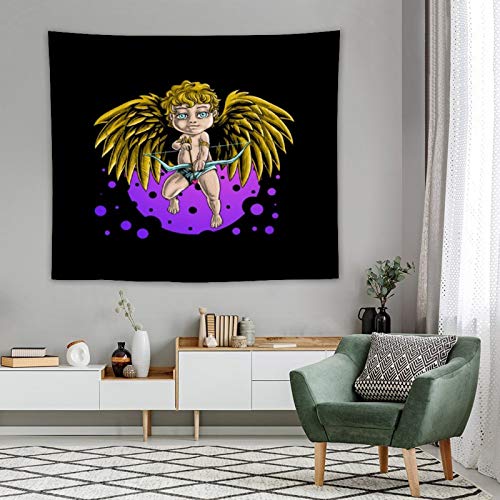 DKISEE Tapices de calidad para colgar en la pared, diseño de ángeles, arcos, flechas, para sala de estar, dormitorio, decoración del hogar, 122 x 152 cm DKISEE Tapices de calidad para colgar en la pared, diseño de ángeles, arcos, flechas, para sala de estar, dormitorio, decoración del hogar, 122 x 152 cm