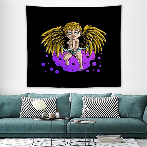 DKISEE Tapices de calidad para colgar en la pared, diseño de ángeles, arcos, flechas, para sala de estar, dormitorio, decoración del hogar, 122 x 152 cm DKISEE Tapices de calidad para colgar en la pared, diseño de ángeles, arcos, flechas, para sala de estar, dormitorio, decoración del hogar, 122 x 152 cm