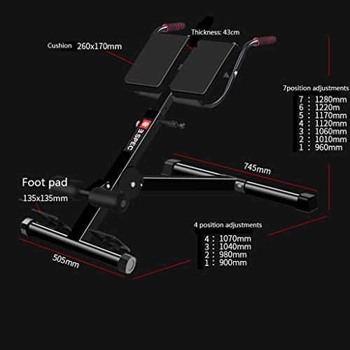 DLT Abs Back Hyper X Silla Romana, Ejercicio de hiperextensión Silla Romana Banco para Sentarse, Entrenador Abdominal Cintura Cruncher, Desarrollador de piernas DLT Abs Back Hyper X Silla Romana, Ejercicio de hiperextensión Silla Romana Banco para Sentarse, Entrenador Abdominal Cintura Cruncher, Desarrollador de piernas