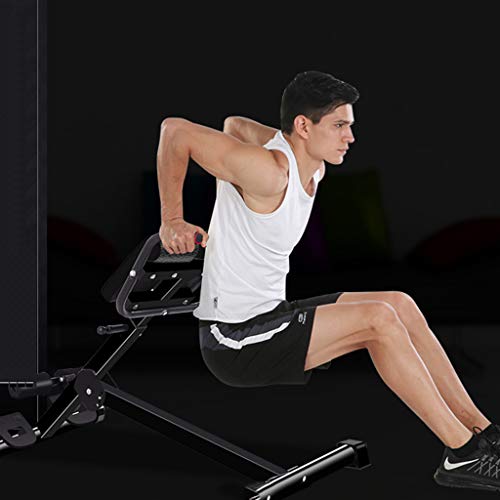 DLT Abs Back Hyper X Silla Romana, Ejercicio de hiperextensión Silla Romana Banco para Sentarse, Entrenador Abdominal Cintura Cruncher, Desarrollador de piernas