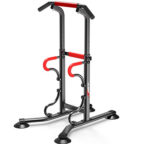 DnKelar Power Tower|Torre Muscular Multifuncional Altura，Ajustable Vertical Multifuncional Entrenamiento de Fuerza Muscular Edificio Tire hacia Arriba la máquina para el hogar y el Gimnasio