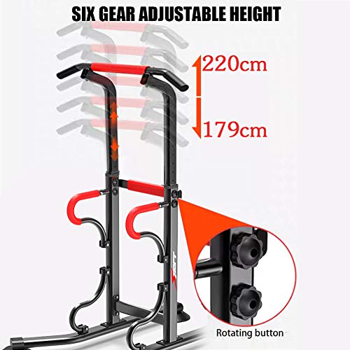 DnKelar Power Tower|Torre Muscular Multifuncional Altura，Ajustable Vertical Multifuncional Entrenamiento de Fuerza Muscular Edificio Tire hacia Arriba la máquina para el hogar y el Gimnasio