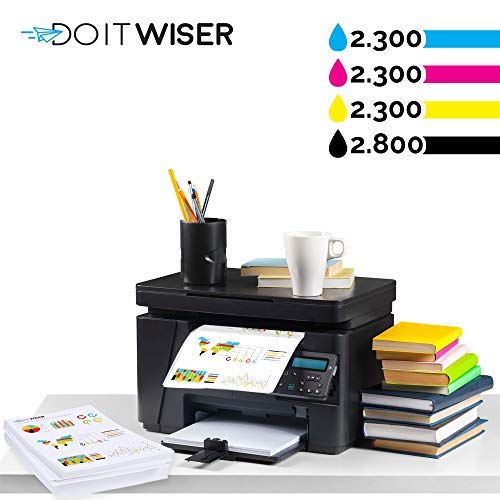 Do it wiser Cartuchos de Tóner Compatibles para HP 201A 201X CF400A CF400X CF401X CF402X CF403X Laserjet Pro MFP M252dw M252n M277dw M277n M274n (Multicolor, Paquete de 4)