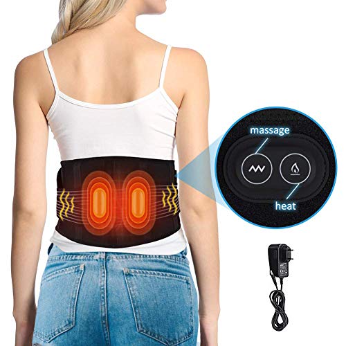 DOACT Faja Lumbar Hombre y Mujer, Terapia de Calentamiento Masaje Vibratorio Térmica de Cinturón con Espalda Terapia Ajuste del Tercer Engranaje,Faja Lumbar Trabajo la Terapia Calor Wrap