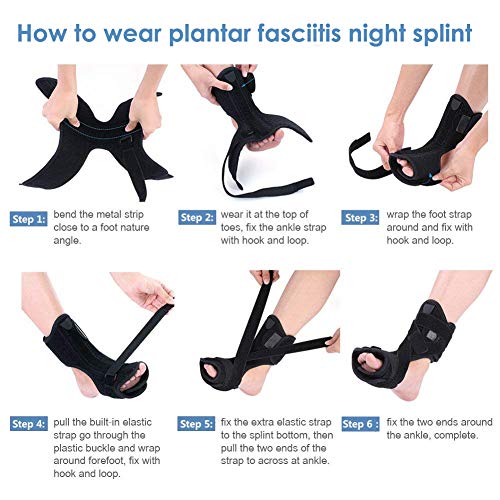 Doact Fascitis Plantar Férula Nocturna para Drop Ortopédica del Pie Brace y un Duro Bola Masajeadora con Estiramiento de Correas Dormir y Descansar Pie Adecuado Mujeres y Hombres Derecho e Izquierdo Doact Fascitis Plantar Férula Nocturna para Drop Ortopédica del Pie Brace y un Duro Bola Masajeadora con Estiramiento de Correas Dormir y Descansar Pie Adecuado Mujeres y Hombres Derecho e Izquierdo