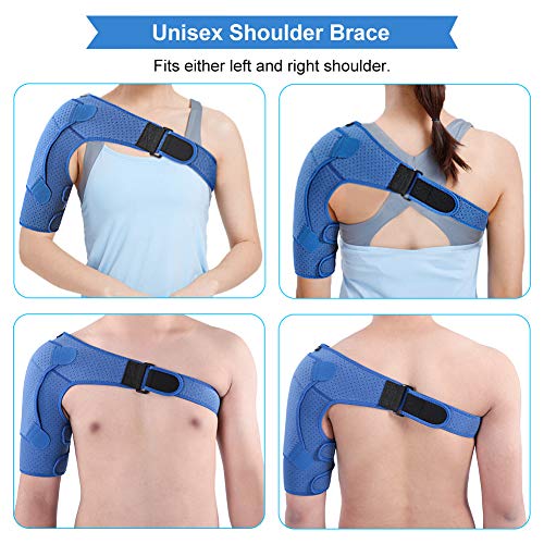 DOACT Hombro Apoyo con Almohadilla de Presión, Ajuste de Compresión Respirable Apoyo de Hombro para Manguito Rotador, Alivio del Dolor Muscular Recuperación Dislocado Articulación(Busto: 31"-38") DOACT Hombro Apoyo con Almohadilla de Presión, Ajuste de Compresión Respirable Apoyo de Hombro para Manguito Rotador, Alivio del Dolor Muscular Recuperación Dislocado Articulación(Busto: 31"-38")