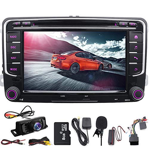 Doble Din GPS 7 coche reproductor de DVD para salpicadero GPS USB SD FM AM RDS autoradio Bluetooth, para Volkswagen Golf 5 6 Polo Jetta Touran Eos Passat CC Tiguan Sharan Scirocco Caddy Canbus