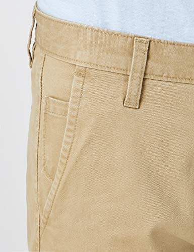 Dockers Alpha Original Slim-Stretch Twill Pantalones, Marrón (New British Khaki 0432), 32W / 36L para Hombre