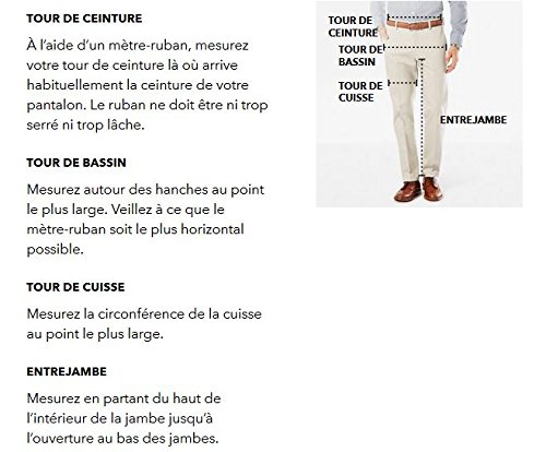 Dockers Alpha Original Slim-Stretch Twill Pantalones, Marrón (New British Khaki 0432), 33W / 32L para Hombre