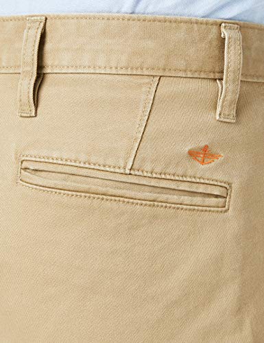 Dockers Alpha Original Slim-Stretch Twill Pantalones, Marrón (New British Khaki 0432), 33W / 32L para Hombre