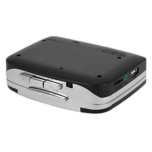 Docooler ezcap230 La Cinta de Cassette-a-MP3 Convertidor Guardar en USB Disco Flash Automático Autónomo de Reparto Grabadora w/Auriculares Negro Docooler ezcap230 La Cinta de Cassette-a-MP3 Convertidor Guardar en USB Disco Flash Automático Autónomo de Reparto Grabadora w/Auriculares Negro