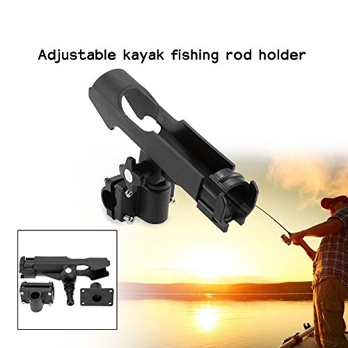 Docooler Soporte ajustable para caña de pescar en kayak y barco 20m