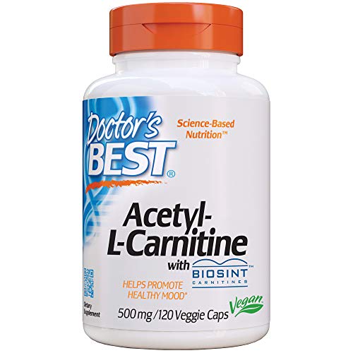 Doctor's Best Acetyl L-Carnitine with Biosint Carnitines, 500mg - 120 vcaps 120 unidades 140 g