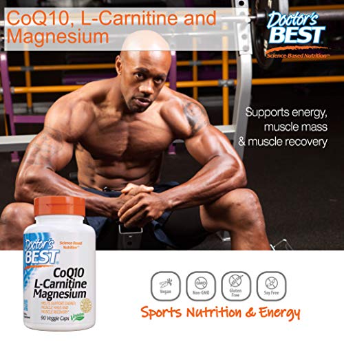 Doctor's Best Coq10, L-Carnitine, Magnesium - 90 Vcaps 90 Unidades 115 g