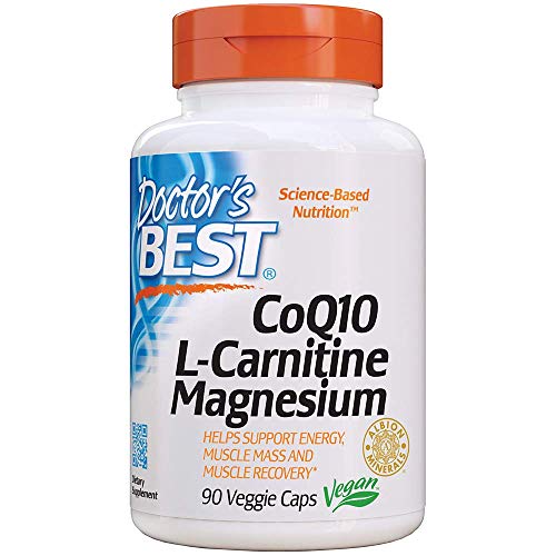 Doctor's Best Coq10, L-Carnitine, Magnesium - 90 Vcaps 90 Unidades 115 g