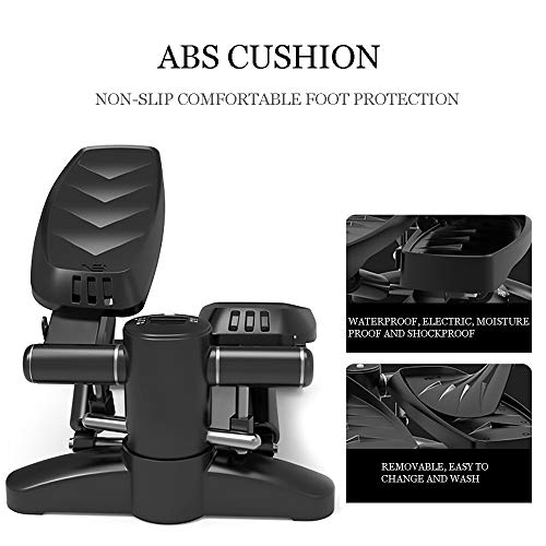 DODOBD Máquina de Step Swing Stepper, Mini Stepper, Aparato de Entrenamiento Stepper con Resistencia Regulable y Consola inalámbrica, para Usuarios Principiantes y Avanzados DODOBD Máquina de Step Swing Stepper, Mini Stepper, Aparato de Entrenamiento Stepper con Resistencia Regulable y Consola inalámbrica, para Usuarios Principiantes y Avanzados