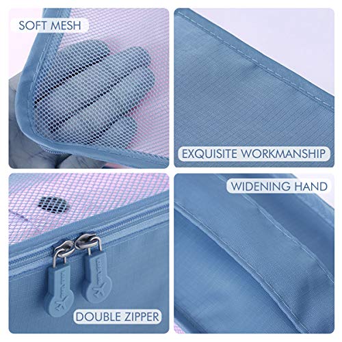 DoGeek- 7 en 1 Set de Organizador de Equipaje Viaje con Bolsa de Zapato,Impermeable Organizador de Maleta Bolsa para Ropa Sucia de Viaje, Material Nylon DoGeek- 7 en 1 Set de Organizador de Equipaje Viaje con Bolsa de Zapato,Impermeable Organizador de Maleta Bolsa para Ropa Sucia de Viaje, Material Nylon