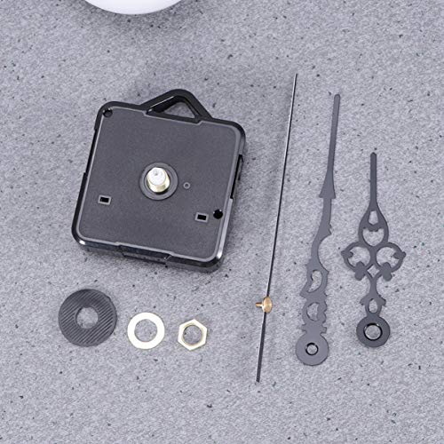 DOITOOL 1 piezas kit de movimiento reloj de cuarzo silencioso mecanismo de reloj diy maquinaria reloj pared maquinaria de reloj con agujas de pared con con 3 agujas (negro,sin batería) DOITOOL 1 piezas kit de movimiento reloj de cuarzo silencioso mecanismo de reloj diy maquinaria reloj pared maquinaria de reloj con agujas de pared con con 3 agujas (negro,sin batería)