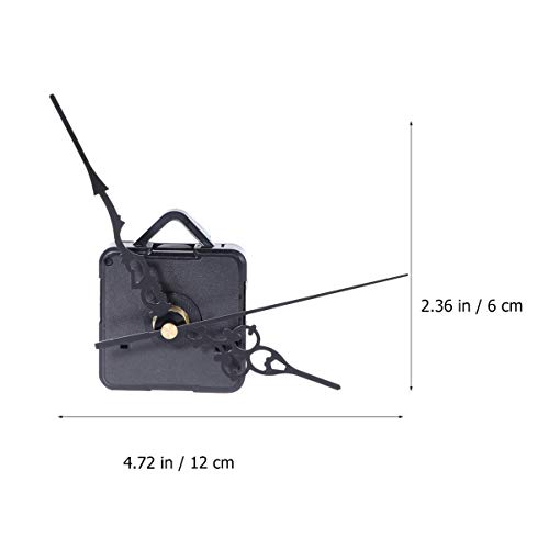 DOITOOL 1 piezas kit de movimiento reloj de cuarzo silencioso mecanismo de reloj diy maquinaria reloj pared maquinaria de reloj con agujas de pared con con 3 agujas (negro,sin batería) DOITOOL 1 piezas kit de movimiento reloj de cuarzo silencioso mecanismo de reloj diy maquinaria reloj pared maquinaria de reloj con agujas de pared con con 3 agujas (negro,sin batería)