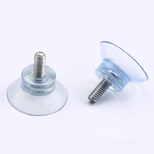 DOITOOL - Lote de 6 ventosas de plástico con ventosa, tornillos de repuesto para mesa de cristal con tornillo de 4 mm DOITOOL - Lote de 6 ventosas de plástico con ventosa, tornillos de repuesto para mesa de cristal con tornillo de 4 mm